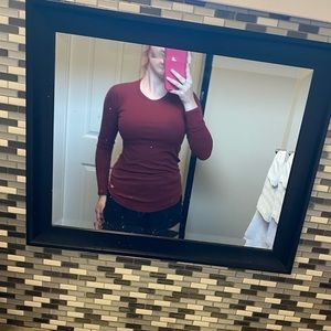 Small Burgundy ‘Hollister’ Slim Tee